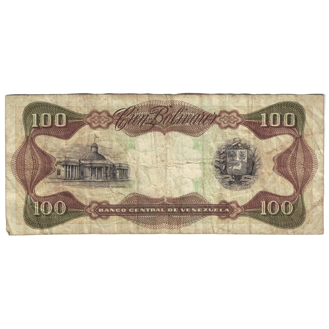 Banknote, Venezuela, 100 Bolivares, 1981, 1981-09-01, KM:55g, VF(20-25)
