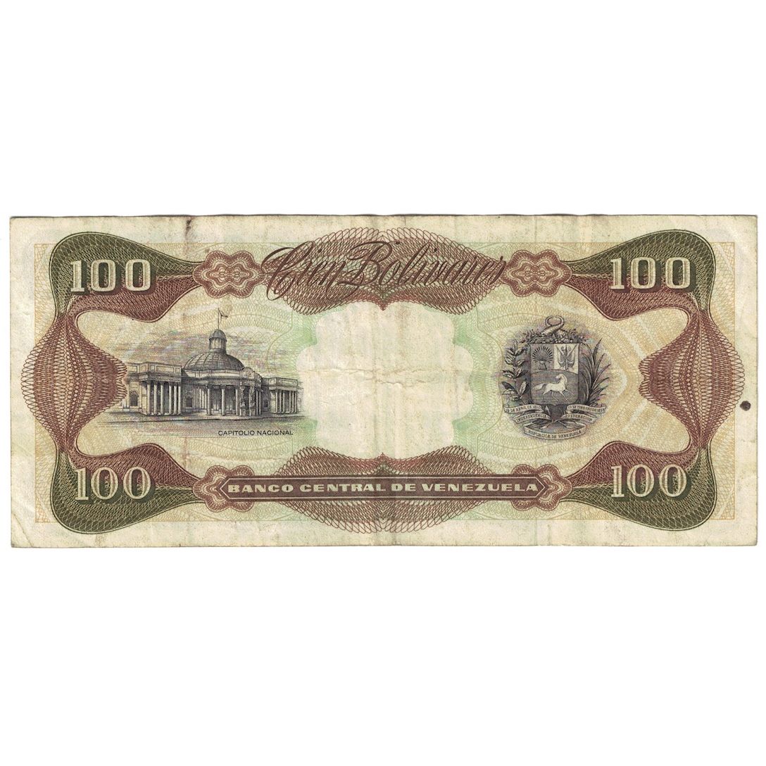 Billete, 100 Bolivares, 1981, Venezuela, 1981-09-01, KM:55g, BC+