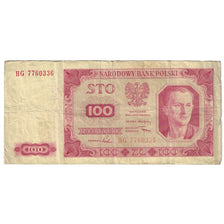 Banknote, Poland, 100 Zlotych, 1948, 1948-07-01, KM:139a, VF(20-25)