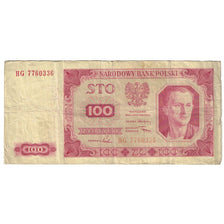 Banconote, Polonia, 100 Zlotych, 1948, 1948-07-01, KM:139a, MB