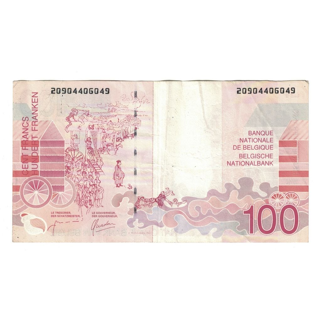 Banknote, Belgium, 100 Francs, Undated (1995-2001), KM:147, AU(50-53)