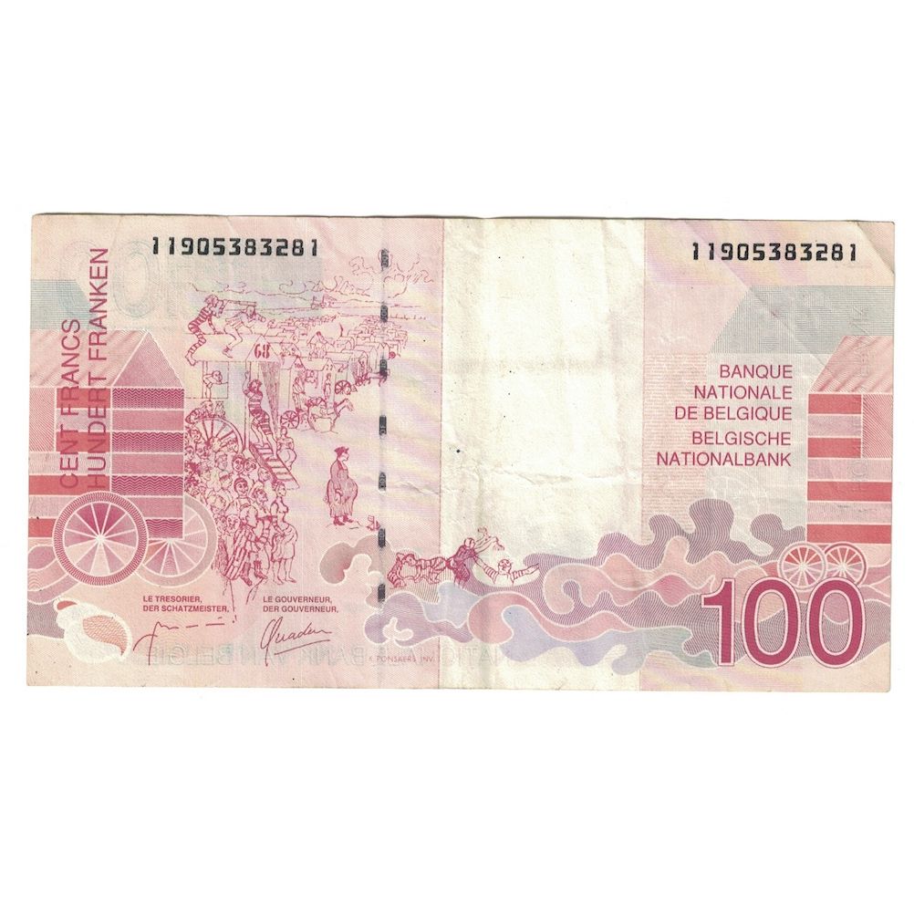 Banknote, Belgium, 100 Francs, Undated (1995-2001), KM:147, EF(40-45)