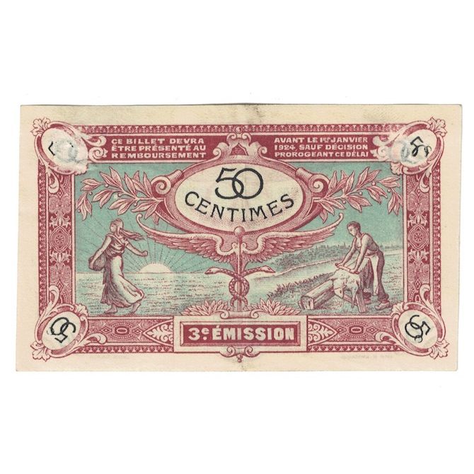 França, Deux-Sèvres, 50 Centimes, 1920, AU(55-58), Pirot:93-10