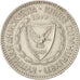 Cyprus, 100 Mils, 1977, AU(55-58), Copper-nickel, KM:42