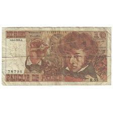 France, 10 Francs, Berlioz, 1974, R.55, F(12-15), Fayette:63.05, KM:150a