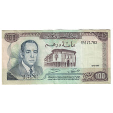 Banknot, Maroko, 100 Dirhams, 1970/AH1390, KM:59a, AU(50-53)