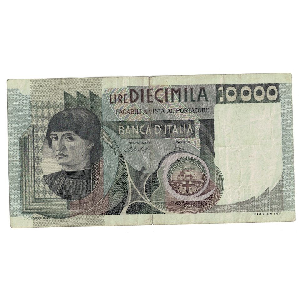 Banknote, Italy, 10,000 Lire, 1978, KM:106a, VF(30-35)