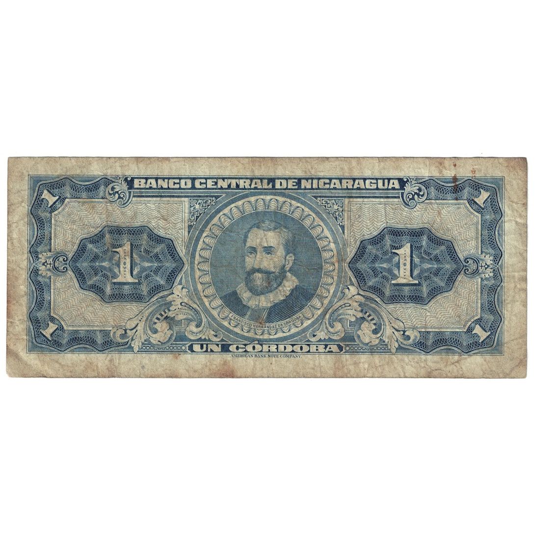 Banconote, Nicaragua, 1 Cordoba, 1962, KM:107, MB