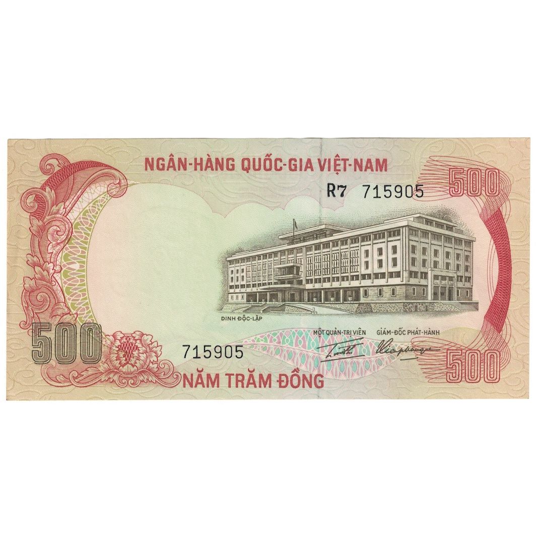 Banknote, South Viet Nam, 500 D<ox>ng, Undated (1972), KM:33a, UNC(65-70)