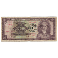 Billete, 10 Cruzeiros Novos on 10,000 Cruzeiros, Undated (1967), Brasil