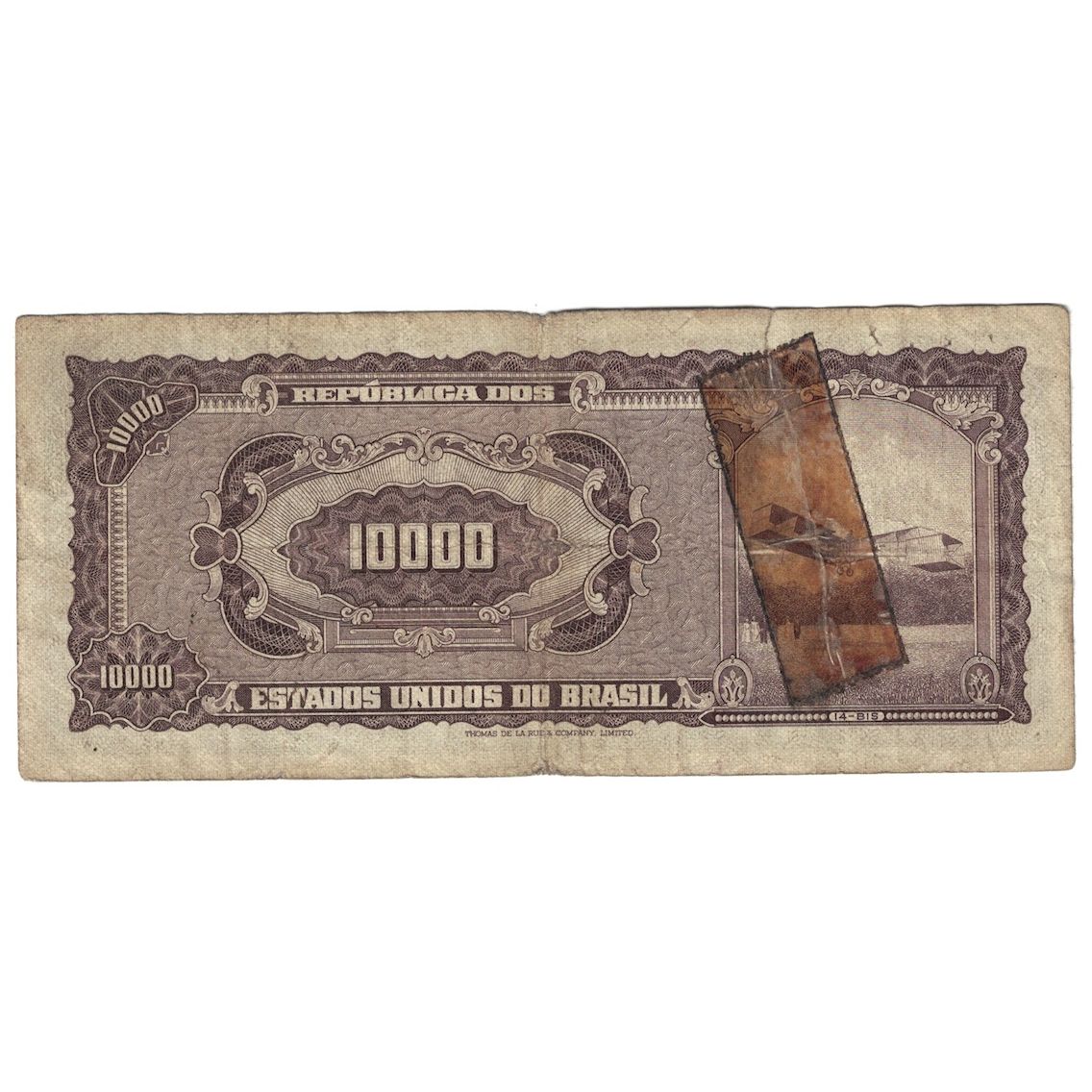 Billete, 10 Cruzeiros Novos on 10,000 Cruzeiros, Undated (1967), Brasil