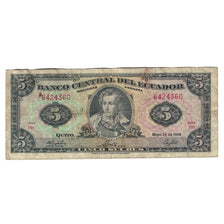 Banknote, Ecuador, 5 Sucres, 1968, 1968-05-24, KM:113b, VF(30-35)