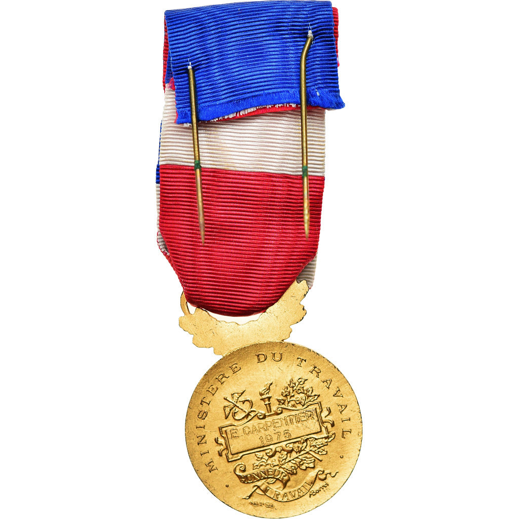 France, Médaille d'honneur du travail, Médaille, 1975, Excellent Quality