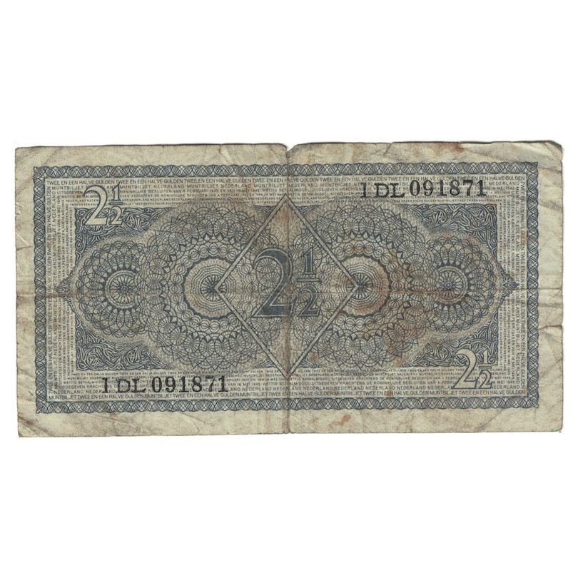 Billete, 2 1/2 Gulden, 1949, Países Bajos, 1949-08-08, KM:73, RC+