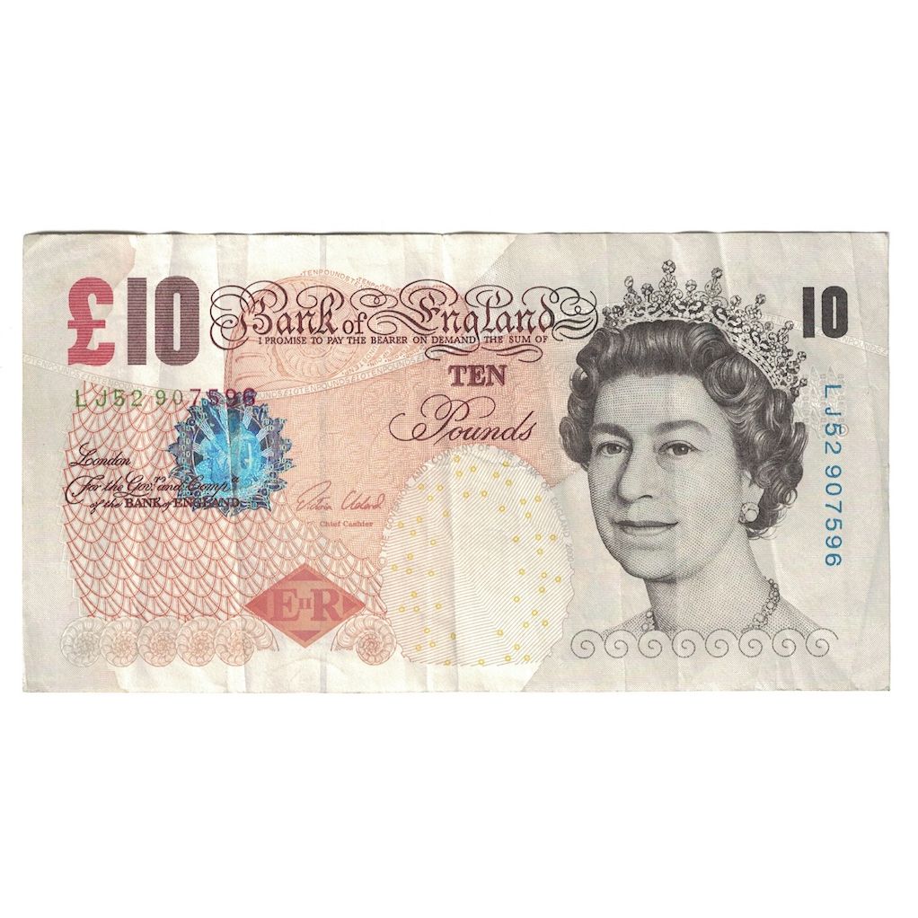 Billete, 10 Pounds, 2000, Gran Bretaña, KM:389d, MBC