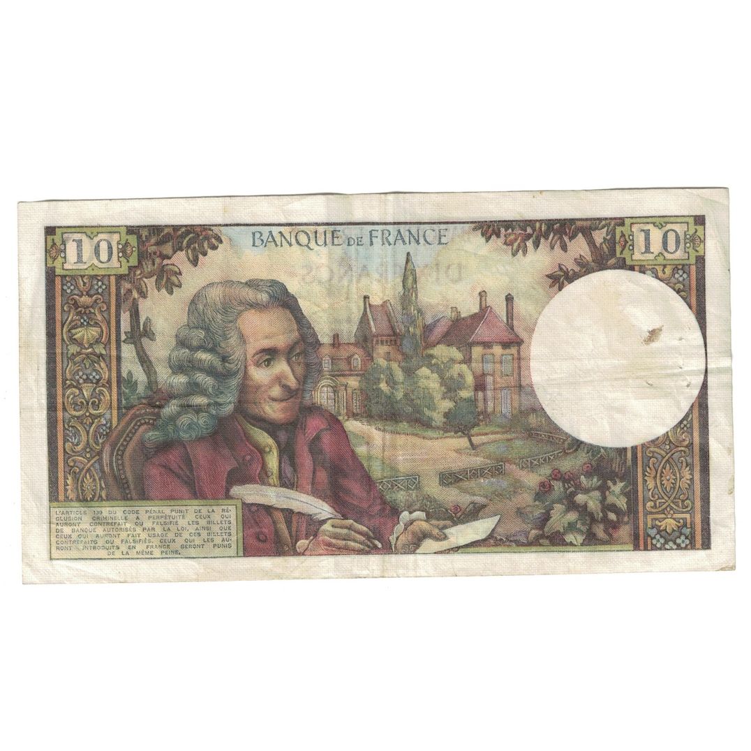 Frankrijk, 10 Francs, Voltaire, 1973, O.873, TTB, Fayette:62.61, KM:147d