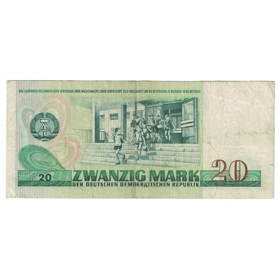 Banknote, Germany - Democratic Republic, 20 Mark, 1975, KM:29a, VF(30-35)