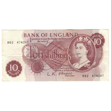 Nota, Grã-Bretanha, 10 Shillings, Undated (1961-62), KM:373a, VF(30-35)