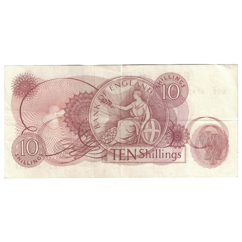 Banknote, Great Britain, 10 Shillings, Undated (1961-62), KM:373a, VF(30-35)