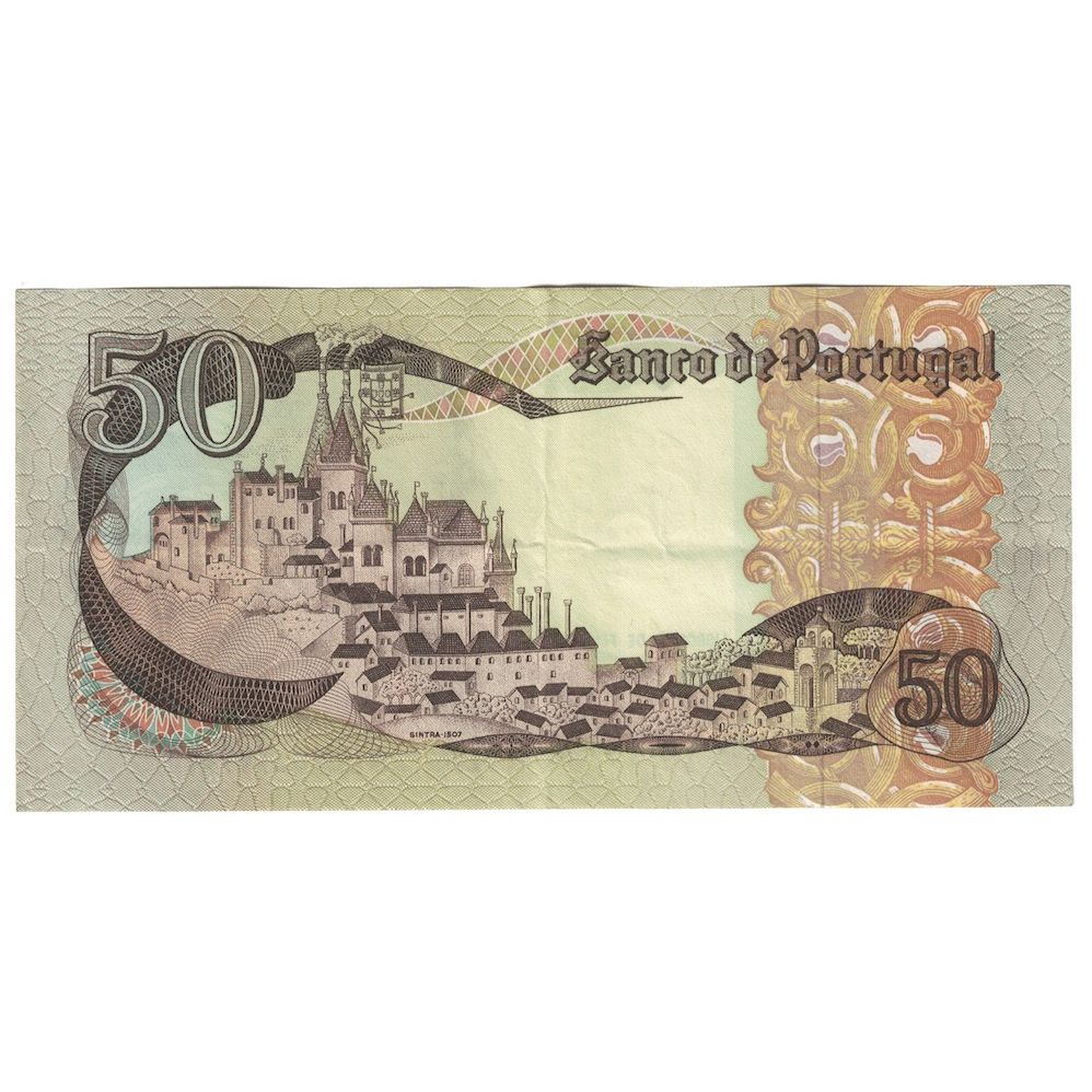 Nota, Portugal, 50 Escudos, 1980, 1980-02-01, KM:174b, AU(50-53)