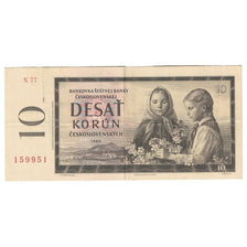 Billete, 10 Korun, 1960, Checoslovaquia, KM:88b, MBC