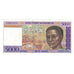 Geldschein, Madagascar, 5000 Francs = 1000 Ariary, Undated (1995), KM:78b, VZ+