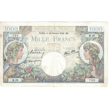 Francia, 1000 Francs, Commerce et Industrie, 1940, M.26, MB+, Fayette:39.1