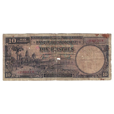 Banconote, INDOCINA FRANCESE, 10 Piastres, 1947, KM:80a, B+