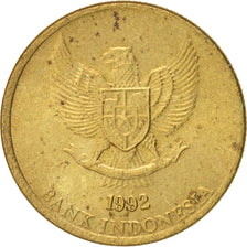 Coin, Indonesia, 50 Rupiah, 1992, MS(60-62), Aluminum-Bronze, KM:52