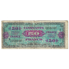 Frankrijk, 50 Francs, 1945 Verso France, 1945, 11833737, TB, Fayette:VF24.2