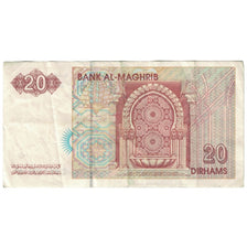 Nota, Marrocos, 20 Dirhams, 1996, KM:67a, AU(50-53)