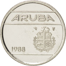 Aruba, Beatrix, 5 Cents, 1988, Utrecht, MS(63), Nickel Bonded Steel, KM:1