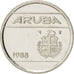 Aruba, Beatrix, 5 Cents, 1988, Utrecht, MS(63), Nickel Bonded Steel, KM:1