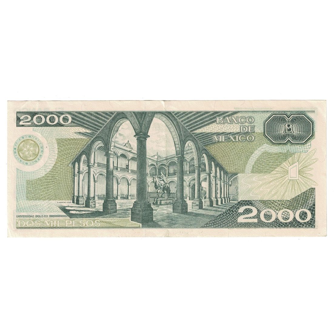 Banknote, Mexico, 2000 Pesos, 1987, 1987-02-24, KM:86b, AU(55-58)