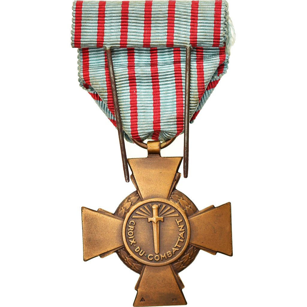 France, Croix du Combattant, Medal, 1914-1918, Excellent Quality, Bronze, 36