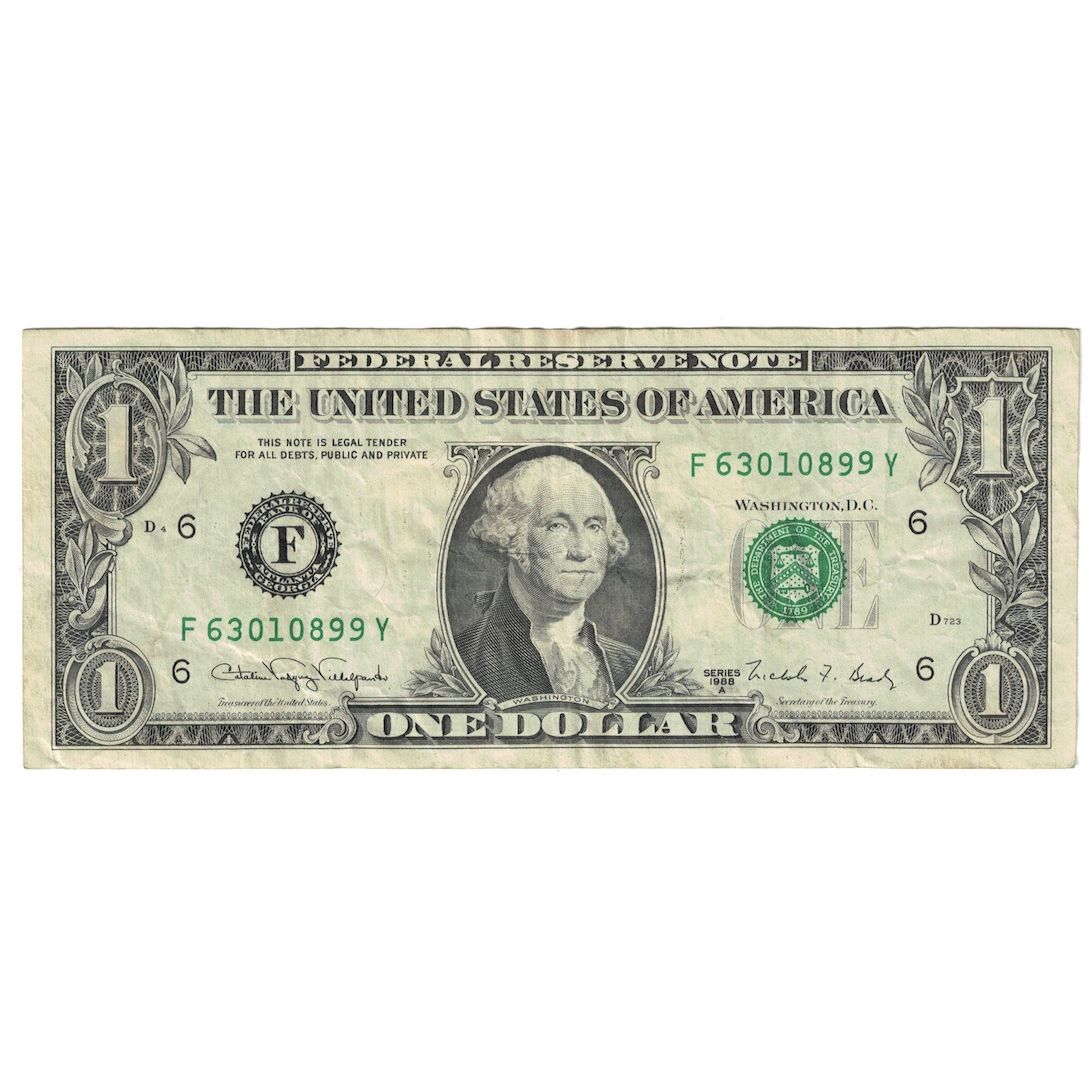 Banknote, United States, One Dollar, 1988A, ATLANTA, KM:3849, EF(40-45)