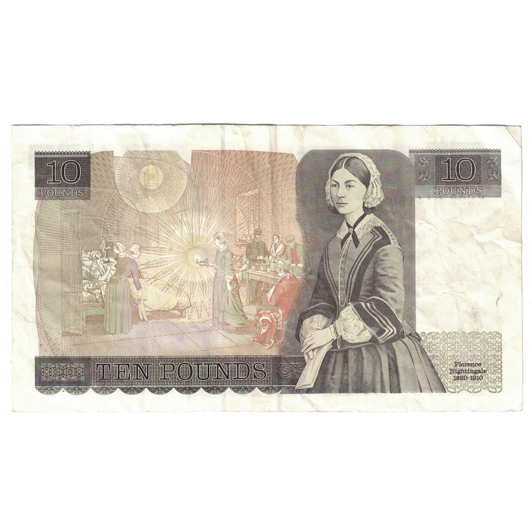 Banknote, Great Britain, 10 Pounds, 1991-1992, KM:379f, EF(40-45)