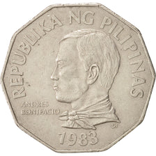 Coin, Philippines, 2 Piso, 1983, AU(50-53), Copper-nickel, KM:244