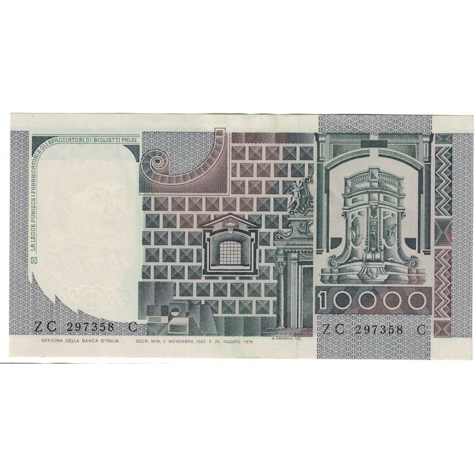 Banknote, Italy, 10,000 Lire, 1976, 1976-08-25, KM:106a, UNC(60-62)