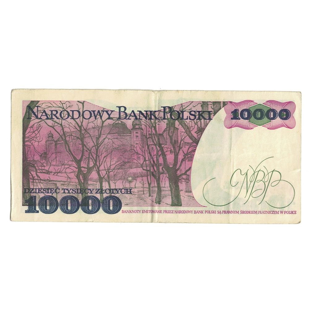 Billet, Pologne, 10,000 Zlotych, 1988, 1988-12-01, KM:151b, TTB