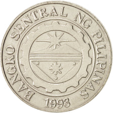 Coin, Philippines, Piso, 1995, MS(60-62), Copper-nickel, KM:269