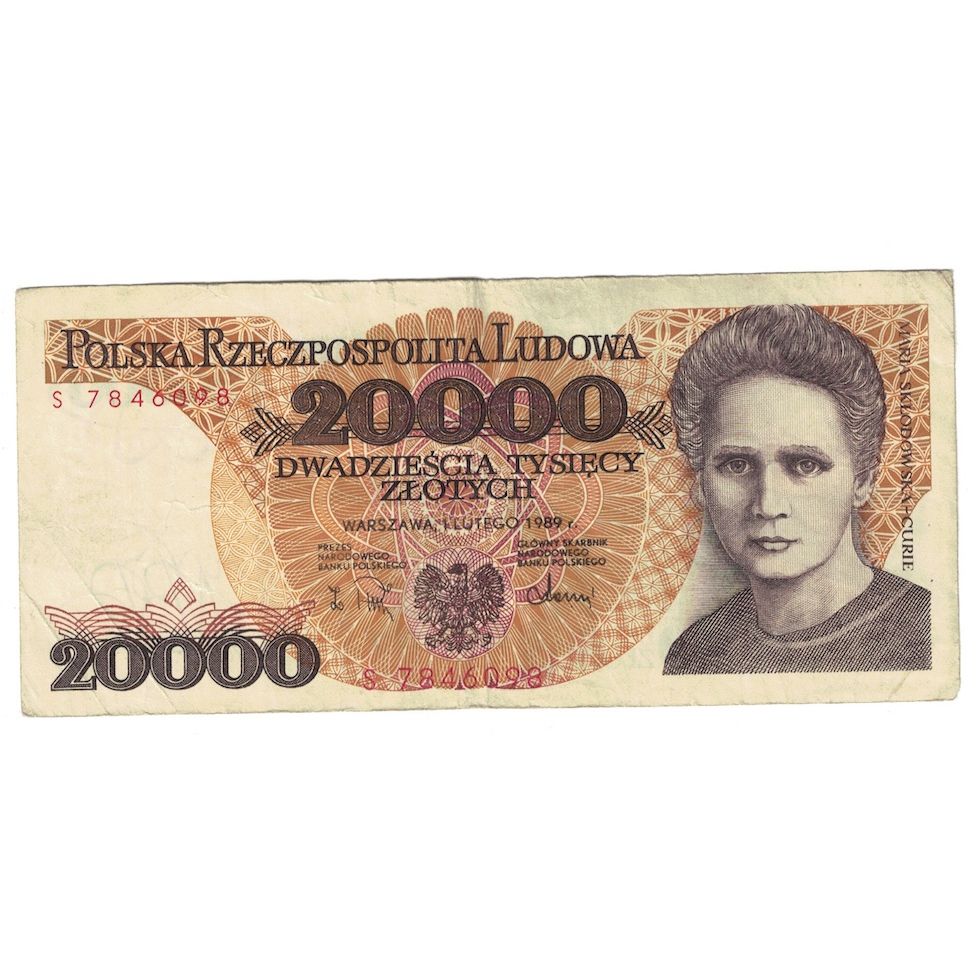 Banknote, Poland, 20,000 Zlotych, 1989, 1989-02-01, KM:152a, VF(30-35)