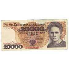 Banknote, Poland, 20,000 Zlotych, 1989, 1989-02-01, KM:152a, VF(30-35)
