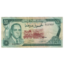 Banknot, Maroko, 50 Dirhams, 1970, KM:58a, VF(30-35)