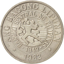 Filippine, 25 Sentimos, 1982, SPL, Rame-nichel, KM:227