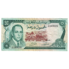 Banknote, Morocco, 50 Dirhams, 1970, KM:58a, EF(40-45)
