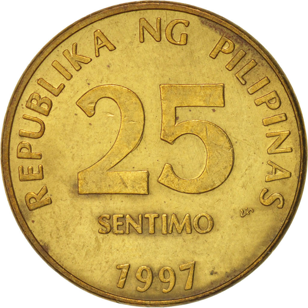 Philippinen, 25 Sentimos, 1997, AU(55-58), Brass, KM:271