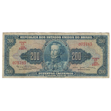 Banconote, Brasile, 200 Cruzeiros, 1964, KM:171c, MB