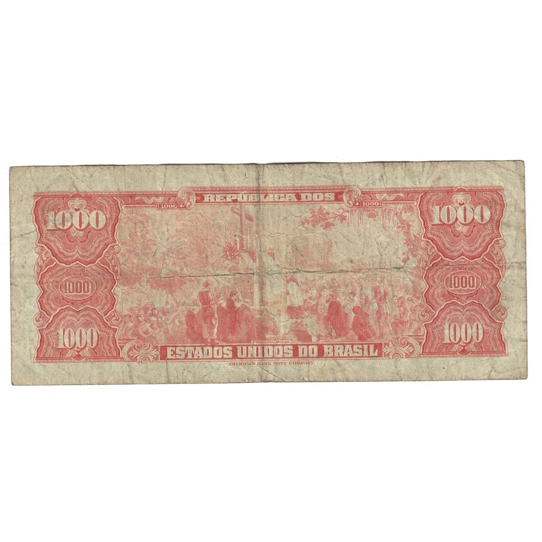 Billete, 1 Cruzeiro Novo on 1000 Cruzeiros, Undated (1966-1967), Brasil