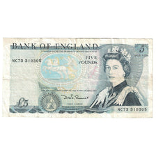 Banknote, Great Britain, 5 Pounds, Undated (1971-91), KM:378e, VF(30-35)